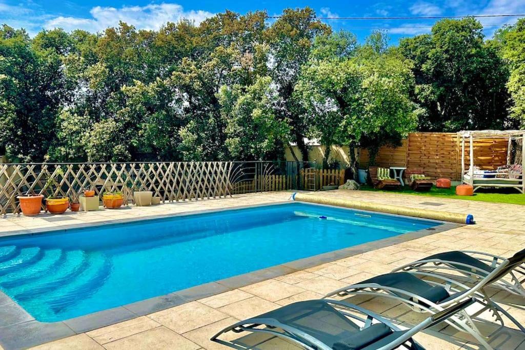 Appart Independent Garden Pool & Spa Sussargues Exterior foto