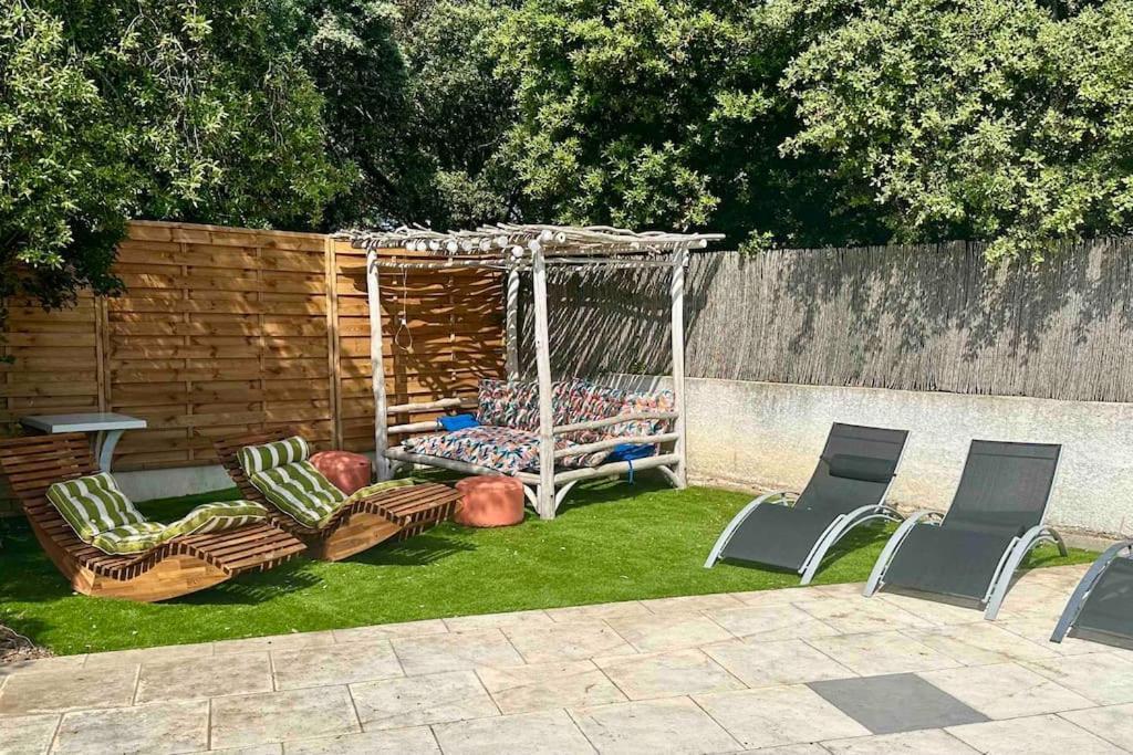 Appart Independent Garden Pool & Spa Sussargues Exterior foto